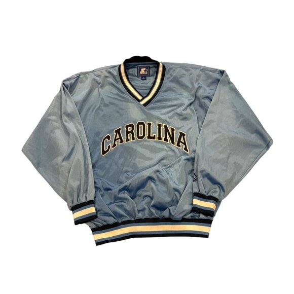 Vintage 1990's Starter North Carolina Tar Heels Pullover Jacket Men's Large - Picture 1 of 8
